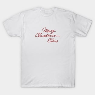 Merry Christmas - Elvis (red) T-Shirt